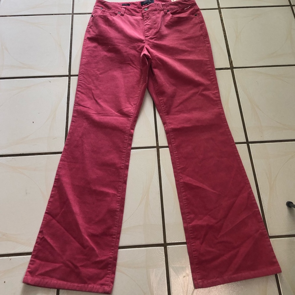 Talbots Curvy Corduroy Boot Leg Pants Size 12